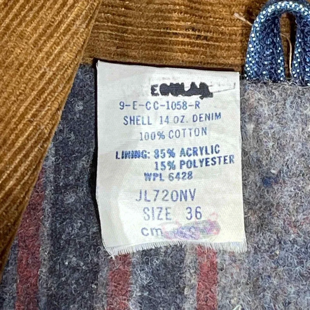 RARE 70s USA Vintage Wrangler No Fault Denim Blanket Lined Jacket - Picture 7 of 9